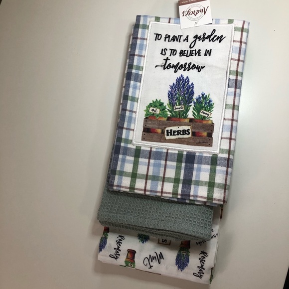 Audrey S Kitchen Audreys 3 Piece Decorative Dish Towel Set Poshmark